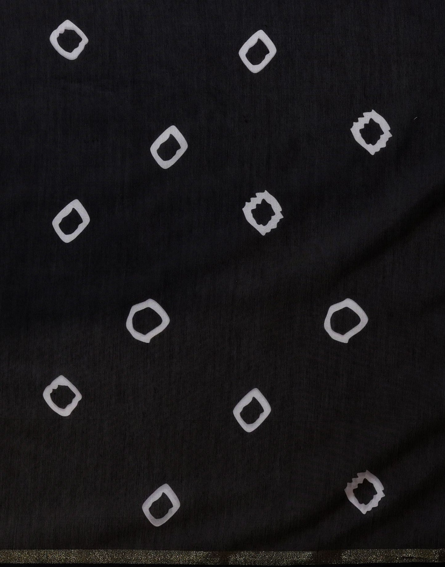 Black Silk Printed Saree