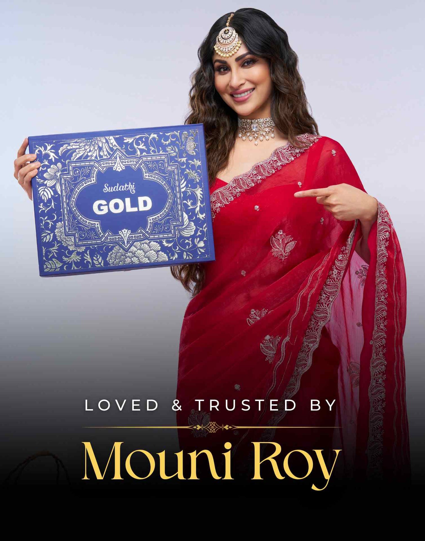 Navy Blue Net Sequence Embroidery Saree